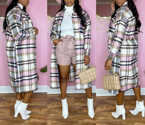 Plaid Long Duster